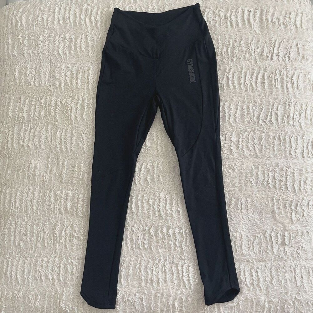 Gymshark Black Captivate Leggings Size XS High Rise Yoga Workout Activewear